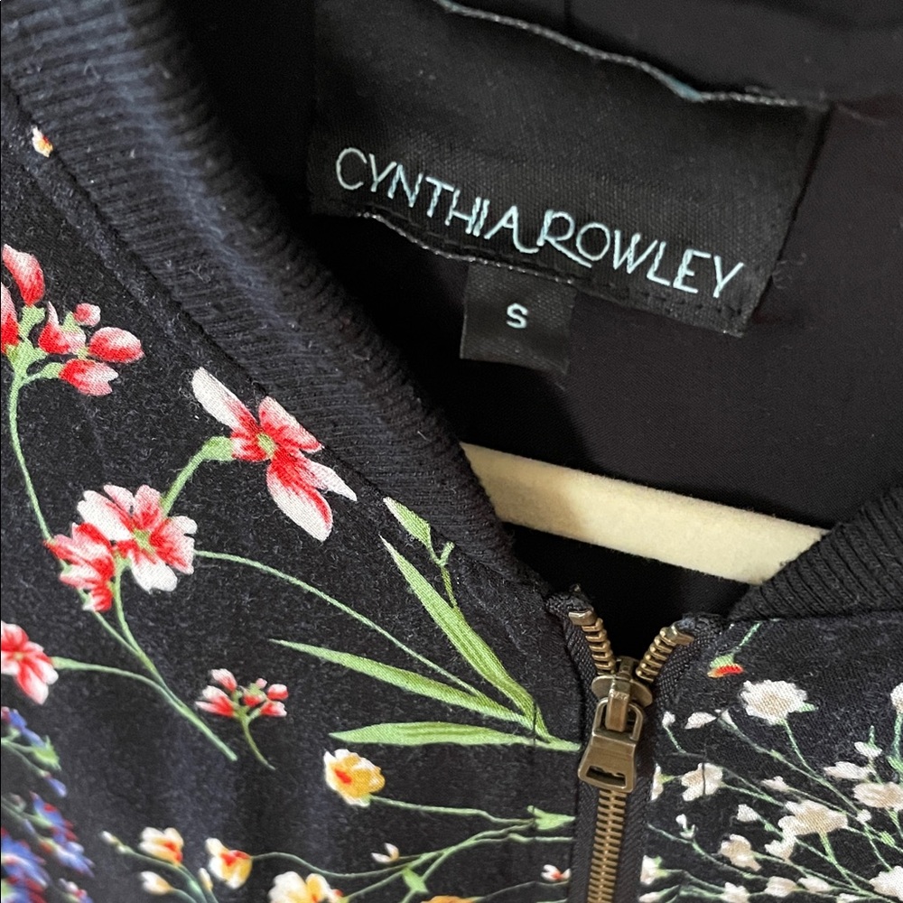 Cynthia Rowley Women's Floral Bomber Jacket - Picture 2 of 5